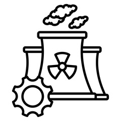 Nuclear Outline Icon