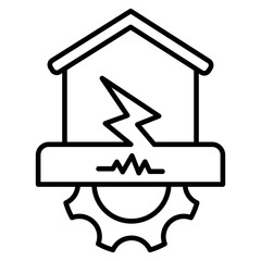 Seismic Outline Icon