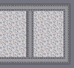 Digital print saree Whit pattren design