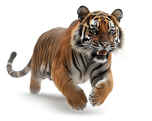 Obraz premium Charging Tiger Studio Shot