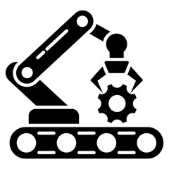 Manufacturing Glyph Icon