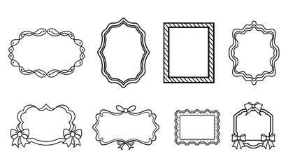 set of vintage frames