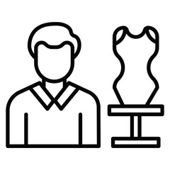 Obraz premium Designer Male Icon