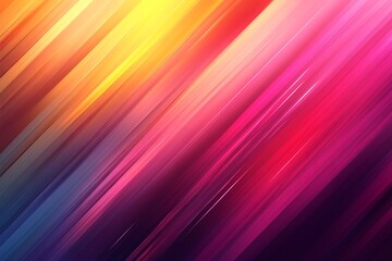 Abstract Diagonal Lines Background Vibrant Pink, Purple, Orange & Yellow Stripes