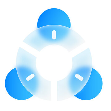 Chart Diagram Graphic Modern Glassmorphism UI Icon Sign and Symbol Design Illustrator