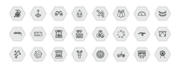 outline icons set - concept. vector icons included , and