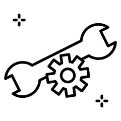 Cog and Wrench Icon