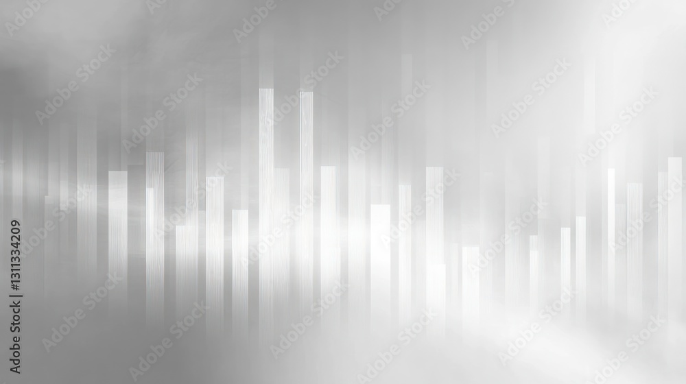 Poster abstract grayscale chart background showing data trends. possible use for presentations or reports