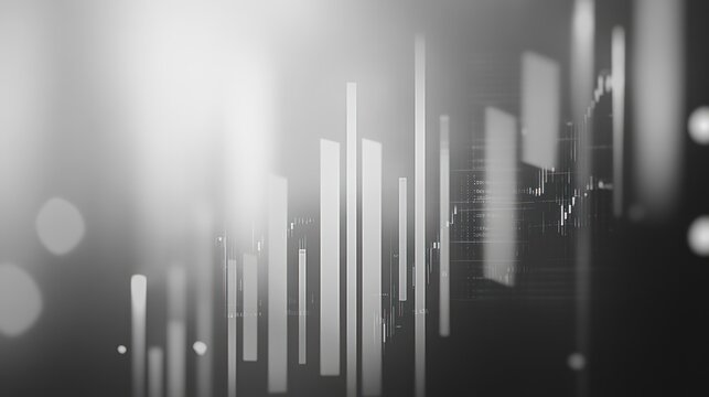 Abstract financial data chart display - Powered by Adobe