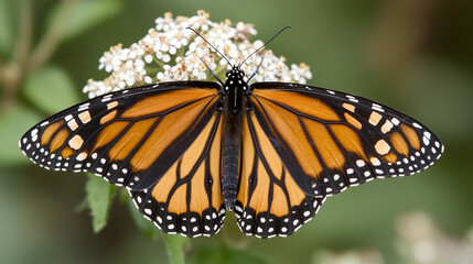 Close-up of a butterfly on a flower symbolizing transformation and beauty