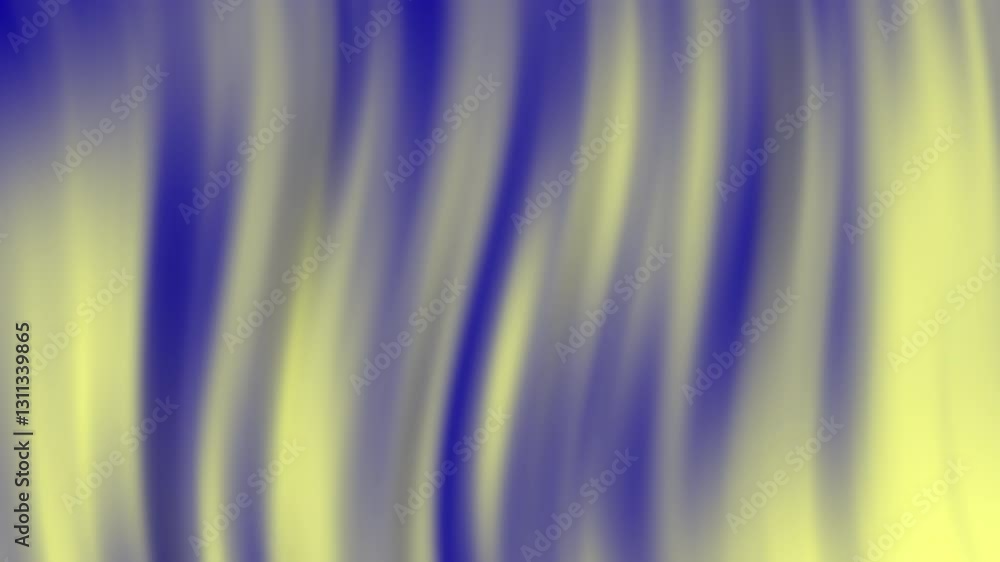 Poster fluid gradient background with motion effect showcasing smooth texture in blue and yellow shades for