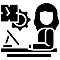 Efficiency glyph icon