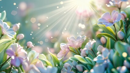 Fototapeta premium Pastel Ribbon Wave with Bokeh Lights Elegant Abstract Background Beautiful Decoration