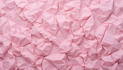 Obraz premium Abstract Pink Crumpled Paper Texture Background