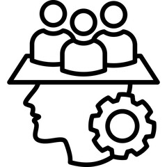 Customer Engagement line icon