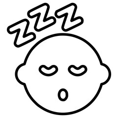 Sleeping Baby Icon