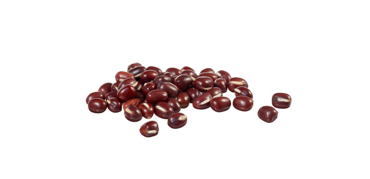 red azuki beans isolated on white or transparent png