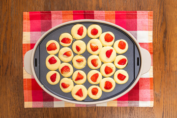 パンケーキボール　Photo of homemade fruit pancake balls