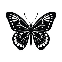 A butterfly silhouette vector illustration