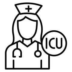 ICU Nurse Icon