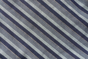 navy blue and grey striped cotton fabric texture