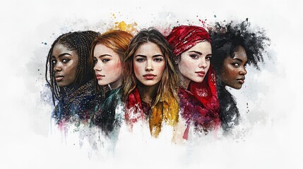 Five women, each with different cultural influences