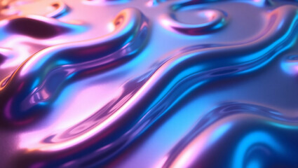 Liquid Chrome: Hypnotic Waves of Metallic Flow