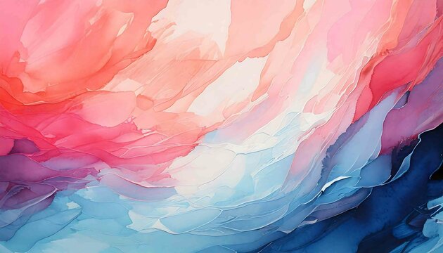 A vibrant abstract watercolor background with soft textures and blended colors