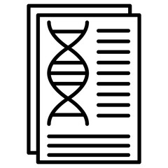 Fototapeta premium Genetic Data Icon
