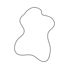 abstract blobs outline for background