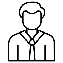 Obraz premium Assistant Man Icon