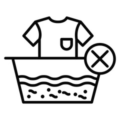 Do Not Wash Icon