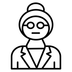 Elderly Woman Icon