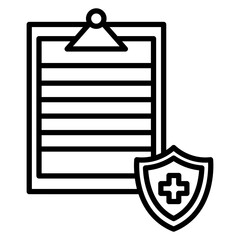 Fototapeta premium Premium Healthcare Coverage Icon