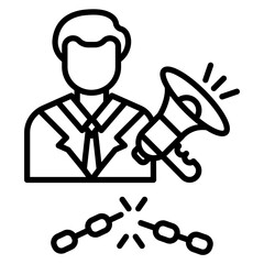 Freedom Of Speech Icon