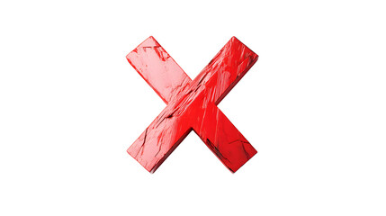 Obraz premium red x transparent background png