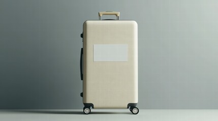 A contemporary travel suitcase mockup