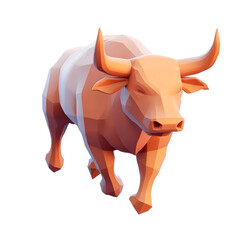 Low Poly Bull Model