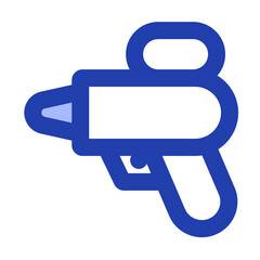 water gun blue style