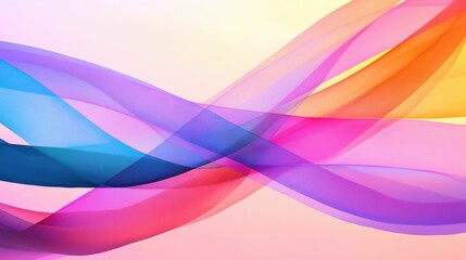 Obraz premium Scenic view of an awareness poster colorful ribbons and supportive text on a bright background, professional and inviting, clean and symbolic