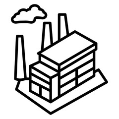 Manufacturing Plant Icon