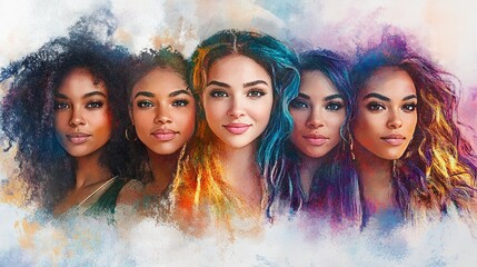 Five women, each with unique cultural influences