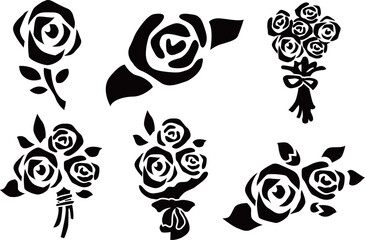 バラのベクターイラストセット