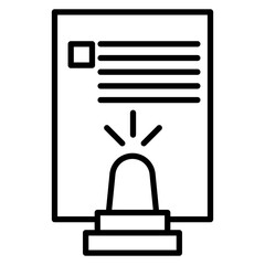 Obraz premium Emergency Procedures Icon