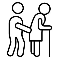 Fototapeta premium Respite Care Icon