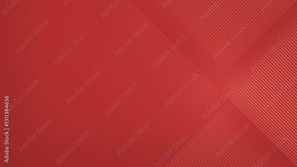 Poster geometric, graphic and tilted fading light red lines on red background. abstract high resolution ful
