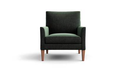 Fototapeta premium A green chair with a patterned fabric