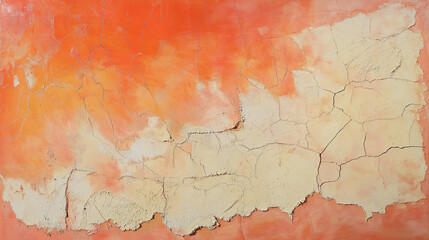 Warm Terracotta Plaster Wall with Intricate Texture