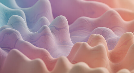 Calming Rhythms Abstract Digital Artwork with Harmonious Patterns