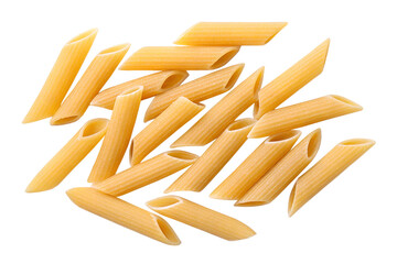 durum wheat penne pasta isolated on transparent background png